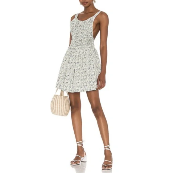NWT Free People Petunia Micro Floral Mini Dress - Picture 8 of 13